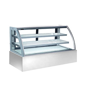 Glass Top Open Clear Front Display Fridge for Cake and Bakery